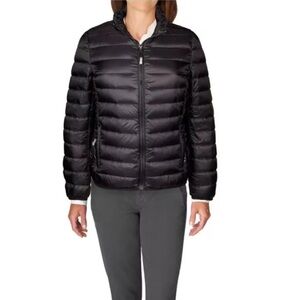TUMI Pax Black Neck Pillow Puffer Jacket Size M